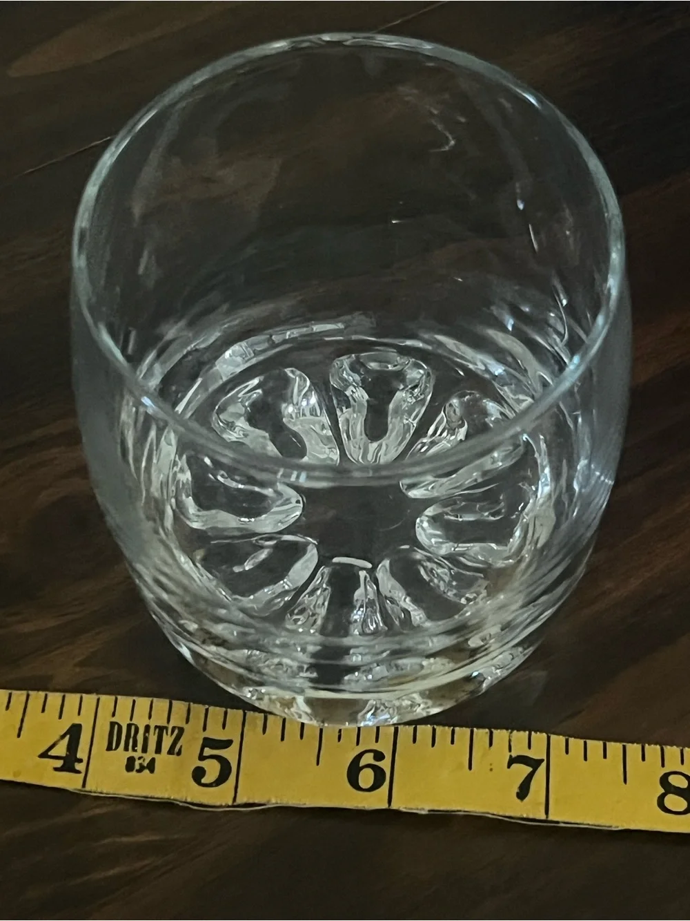 Clear Whiskey Glass  - Classic Dining Glass in Transparent Clear
